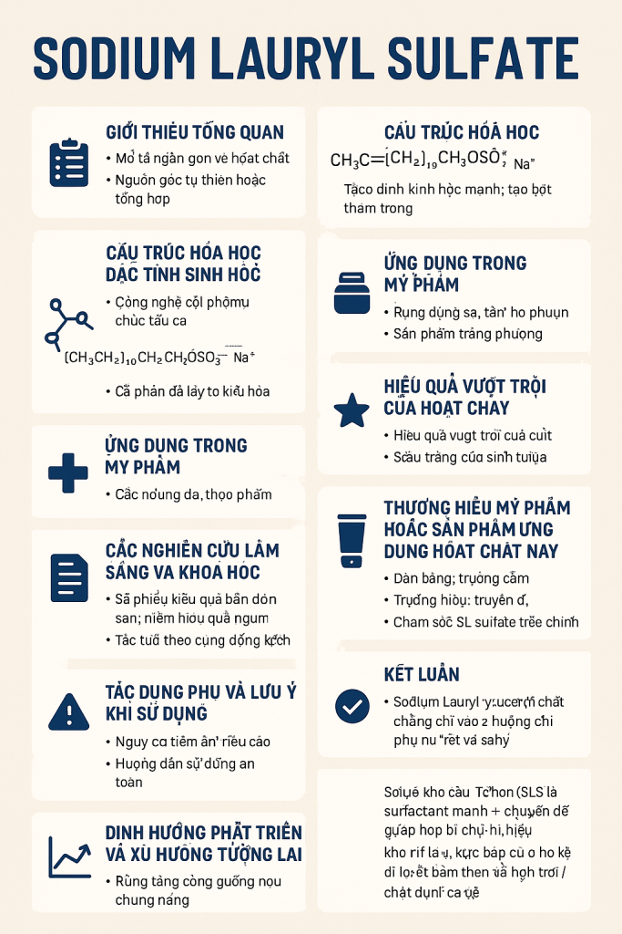 Sodium Lauryl Sulfate La Hoat Chat Gi Cong Dung Trong Duoc My Pham