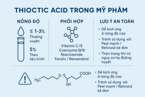 Thioctic Acid La Hoat Chat Gi Cong Dung Trong Duoc My Pham