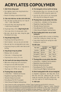 Acrylates Copolymer La Hoat Chat Gi Cong Dung Trong Duoc My Pham