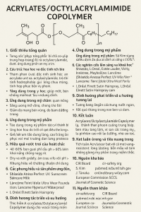Acrylates Octylacrylamide Copolymer La Hoat Chat Gi Cong Dung Trong Duoc My Pham