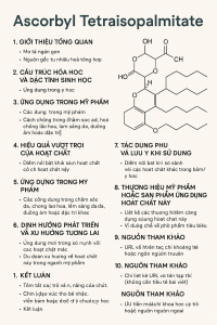 Ascorbyl Tetraisopalmitate La Hoat Chat Gi Cong Dung Trong Duoc My Pham