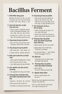Bacillus Ferment La Hoat Chat Gi Cong Dung Trong Duoc My Pham