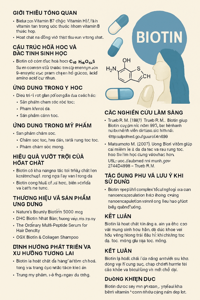 Biotin La Hoat Chat Gi Cong Dung Trong Duoc My Pham