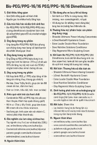 Bis PEG PPG 16 16 PEG PPG 16 16 Dimethicone La Hoat Chat Gi Cong Dung Trong Duoc My Pham