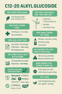 C12 20 Alkyl Glucoside La Hoat Chat Gi Cong Dung Trong Duoc My Pham