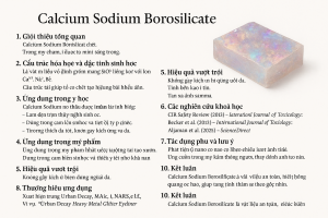 Calcium Sodium Borosilicate La Hoat Chat Gi Cong Dung Trong Duoc My Pham