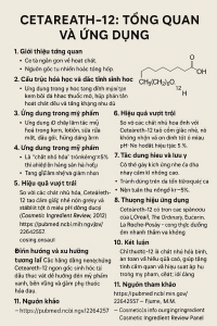 Ceteareth 12 La Hoat Chat Gi Cong Dung Trong Duoc My Pham