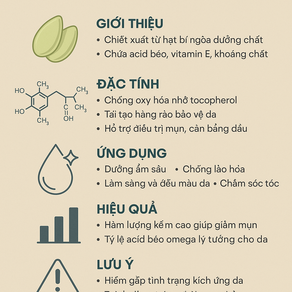 Cucurbita Pepo Pumpkin Seed Extract La Hoat Chat Gi Cong Dung Trong Duoc My Pham