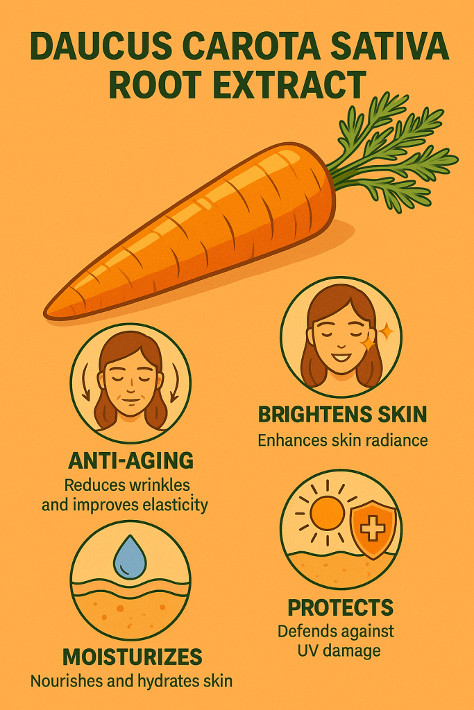 Daucus Carota Sativa Carrot Root Extract La Hoat Chat Gi Cong Dung Trong Duoc My Pham