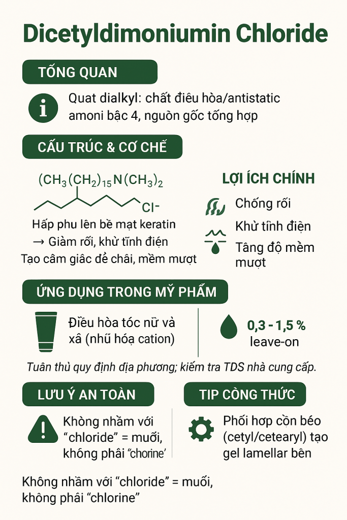 Dicetyldimonium Chloride La Hoat Chat Gi Cong Dung Trong Duoc My Pham