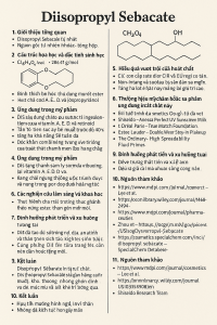Diisopropyl Sebacate La Hoat Chat Gi Cong Dung Trong Duoc My Pham