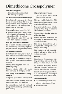 Dimethicone Crosspolymer La Hoat Chat Gi Cong Dung Trong Duoc My Pham