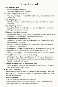 Dimethiconol La Hoat Chat Gi Cong Dung Trong Duoc My Pham