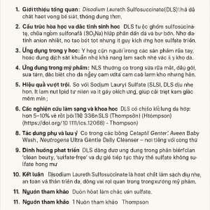 Disodium Laureth Sulfosuccinate La Hoat Chat Gi Cong Dung Trong Duoc My Pham
