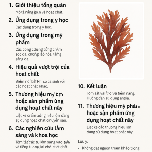 Gelidium Cartilagineum Extract La Hoat Chat Gi Cong Dung Trong Duoc My Pham