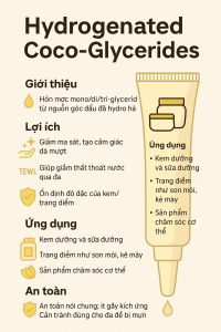 Hydrogenated Coco Glycerides La Hoat Chat Gi Cong Dung Trong Duoc My Pham