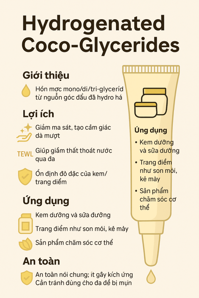 Hydrogenated Coco Glycerides La Hoat Chat Gi Cong Dung Trong Duoc My Pham