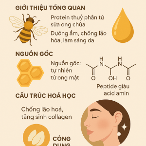 Hydrolyzed Royal Jelly Protein La Hoat Chat Gi Cong Dung Trong Duoc My Pham