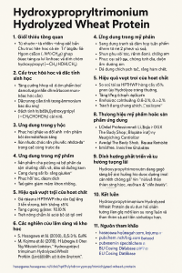 Hydroxypropyltrimonium Hydrolyzed Wheat Protein La Hoat Chat Gi Cong Dung Trong Duoc My Pham