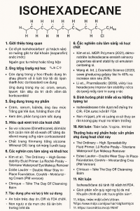 Isohexadecane La Hoat Chat Gi Cong Dung Trong Duoc My Pham