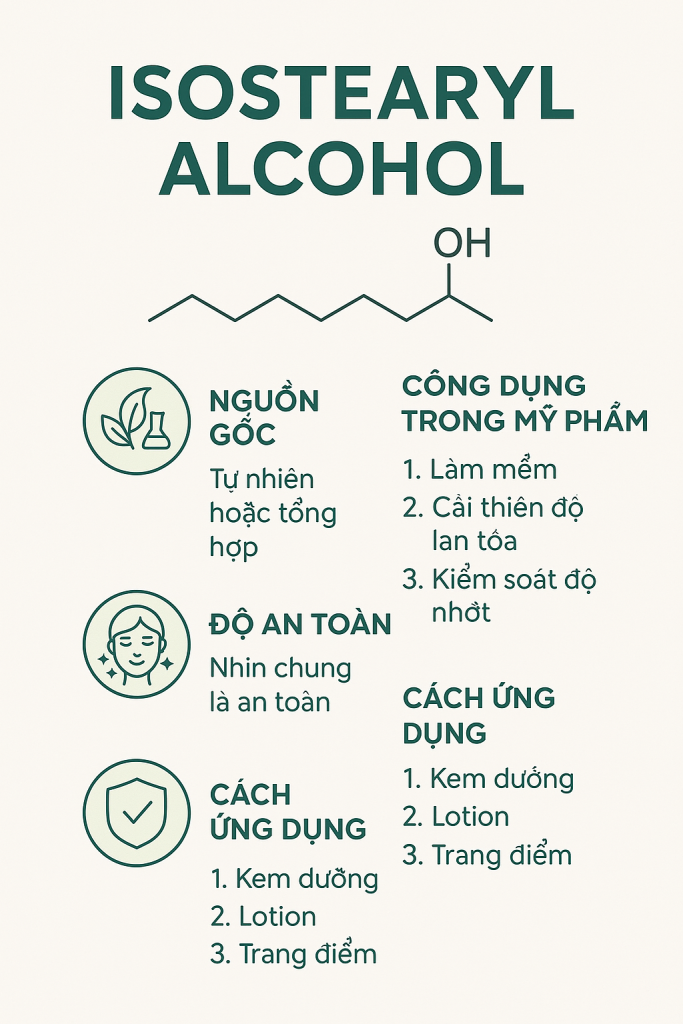 Isostearyl Alcohol La Hoat Chat Gi Cong Dung Trong Duoc My Pham