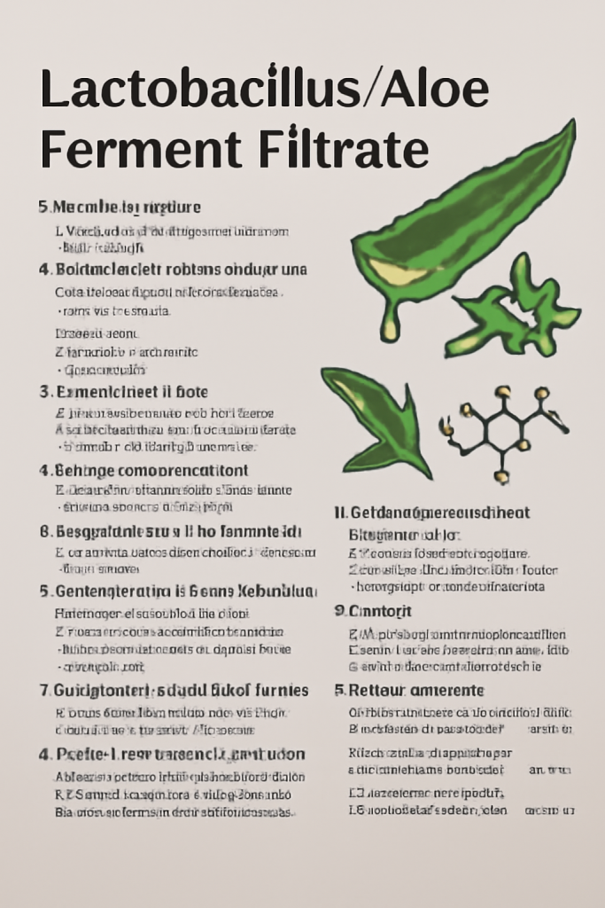 Lactobacillus Aloe Ferment Filtrate La Hoat Chat Gi Cong Dung Trong Duoc My Pham