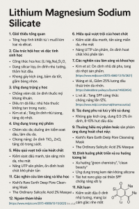 Lithium Magnesium Sodium Silicate La Hoat Chat Gi Cong Dung Trong Duoc My Pham