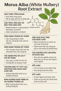 Morus Alba White Mulberry Root Extract La Hoat Chat Gi Cong Dung Trong Duoc My Pham