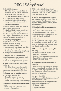 PEG 15 Soy Sterol La Hoat Chat Gi Cong Dung Trong Duoc My Pham