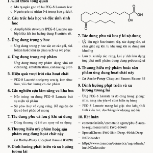 PEG 8 Laurate La Hoat Chat Gi Cong Dung Trong Duoc My Pham