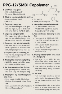 PPG 12 SMDI Copolymer La Hoat Chat Gi Cong Dung Trong Duoc My Pham