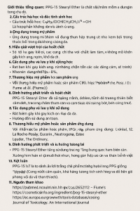 PPG 15 Stearyl Ether La Hoat Chat Gi Cong Dung Trong Duoc My Pham