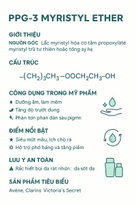 PPG 3 Myristyl Ether La Hoat Chat Gi Cong Dung Trong Duoc My Pham