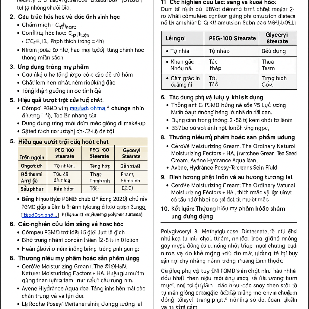 Polyglyceryl 3 Methylglucose Distearate La Hoat Chat Gi Cong Dung Trong Duoc My Pham