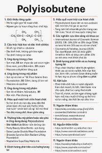 Polyisobutene La Hoat Chat Gi Cong Dung Trong Duoc My Pham