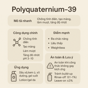 Polyquaternium 39 La Hoat Chat Gi Cong Dung Trong Duoc My Pham
