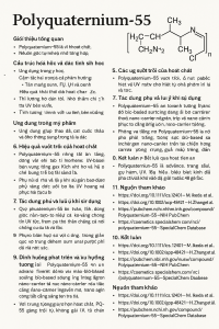 Polyquaternium 55 La Hoat Chat Gi Cong Dung Trong Duoc My Pham