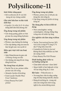 Polysilicone 11 La Hoat Chat Gi Cong Dung Trong Duoc My Pham