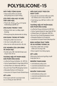 Polysilicone 15 La Hoat Chat Gi Cong Dung Trong Duoc My Pham