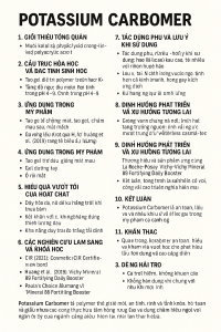 Potassium Carbomer La Hoat Chat Gi Cong Dung Trong Duoc My Pham