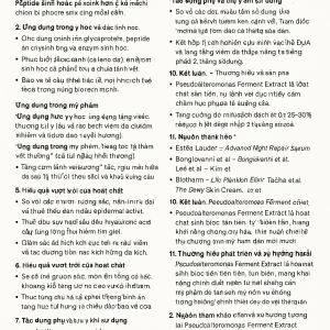 Pseudoalteromonas Ferment Extract La Hoat Chat Gi Cong Dung Trong Duoc My Pham
