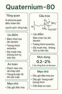 Quaternium 80 La Hoat Chat Gi Cong Dung Trong Duoc My Pham