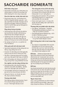 Saccharide Isomerate La Hoat Chat Gi Cong Dung Trong Duoc My Pham