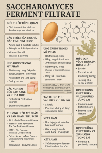 Saccharomyces Ferment Filtrate La Hoat Chat Gi Cong Dung Trong Duoc My Pham