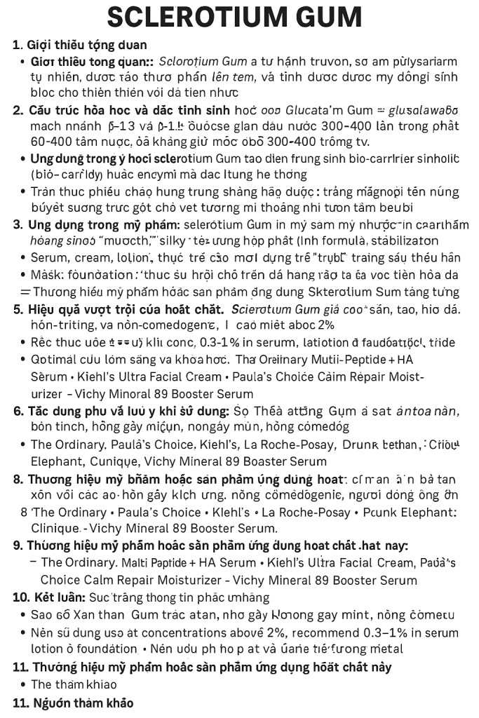 Sclerotium Gum La Hoat Chat Gi Cong Dung Trong Duoc My Pham