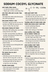 Sodium Cocoyl Glycinate La Hoat Chat Gi Cong Dung Trong Duoc My Pham