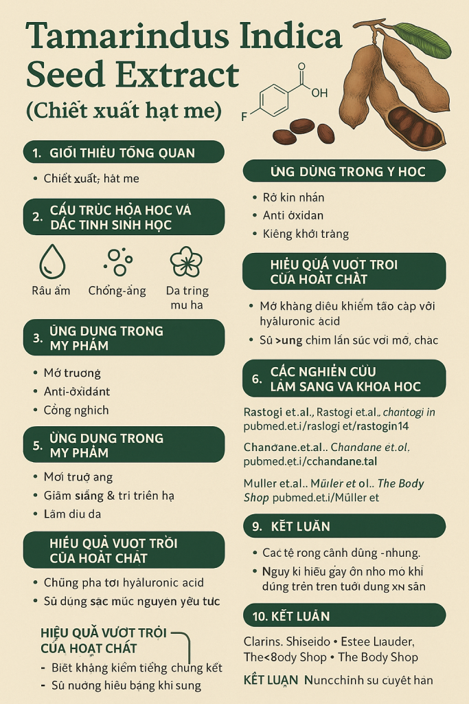 Tamarindus Indica Seed Extract La Hoat Chat Gi Cong Dung Trong Duoc My Pham