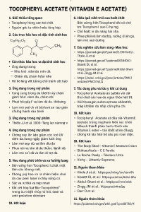 Tocopheryl Acetate La Hoat Chat Gi Cong Dung Trong Duoc My Pham