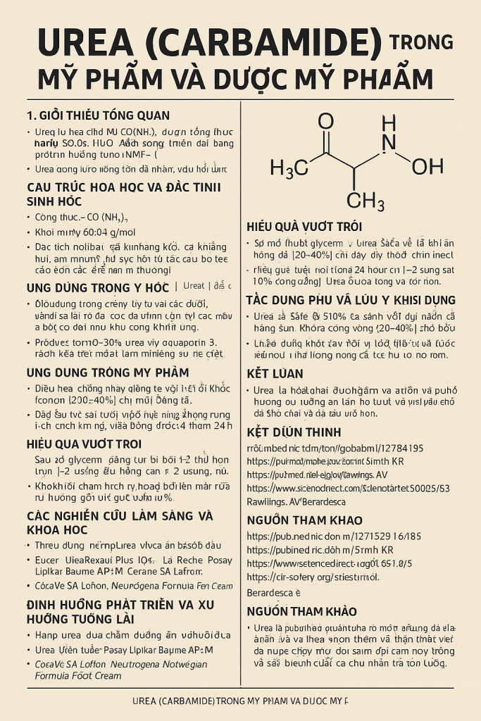 Urea La Hoat Chat Gi Cong Dung Trong Duoc My Pham