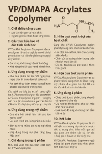 VP DMAPA Acrylates Copolymer La Hoat Chat Gi Cong Dung Trong Duoc My Pham